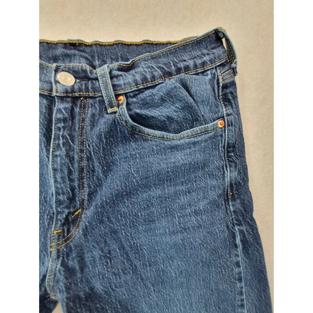 Levi's 505 Regular Fit Jeans Men's 34x32 Blue Straight Leg Medium Wash